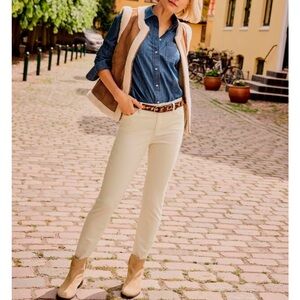 Talbots Women’s CORDUROY JEGGINGS - SOLIDS size 24W Ivory Brand New